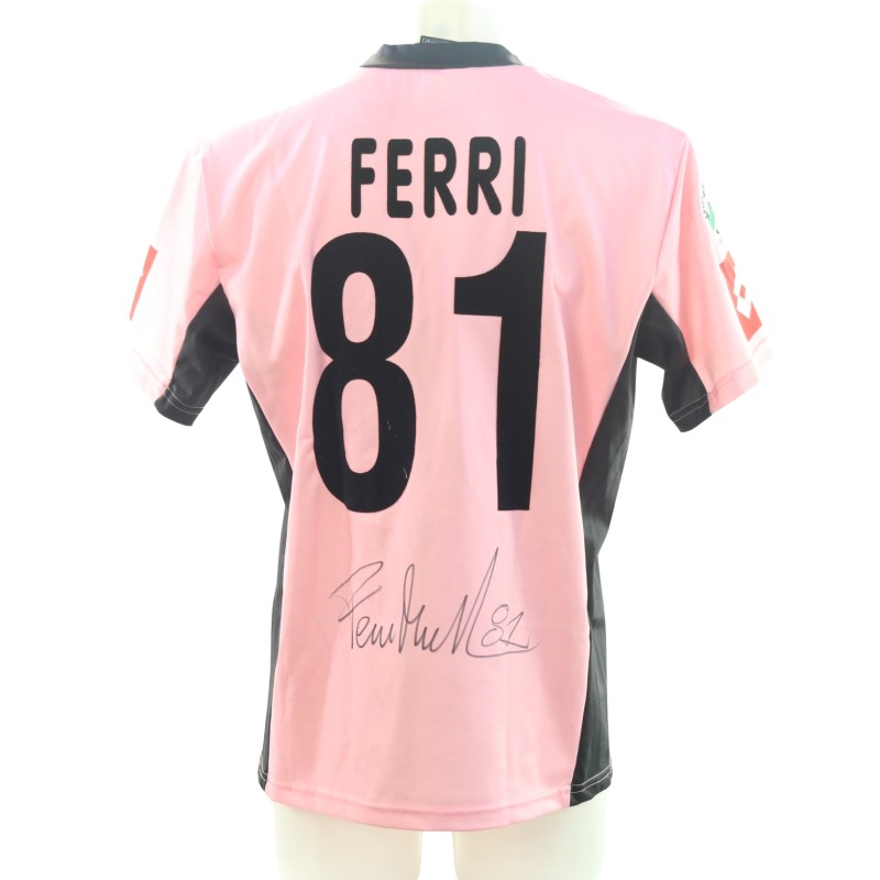Ferri's Palermo Signed Match-Issued Shirt, 2004/05