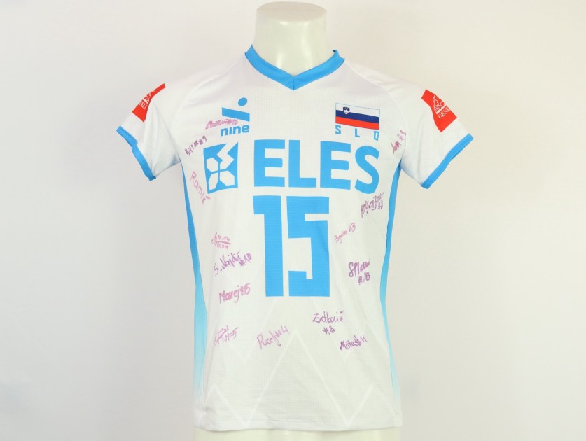 Slovenia Women's national team jersey - athlete Mazej - at the European Championships 2023 - signed by the team