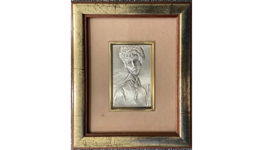"Donna con cravatta" Bas-Relief by Amedeo Modigliani