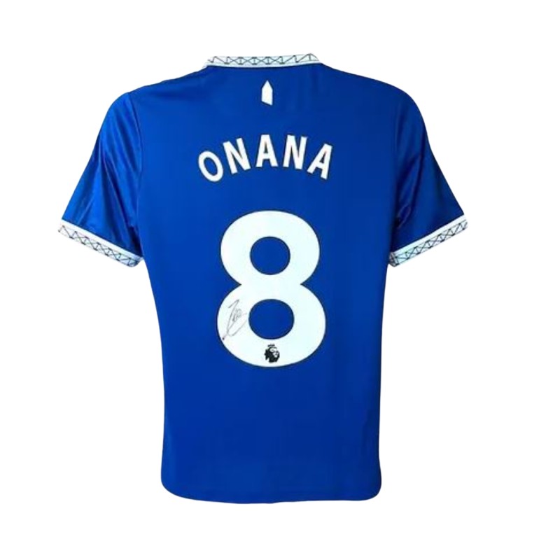 Amadou Onana's Everton 2023/24 Signed Official Shirt 