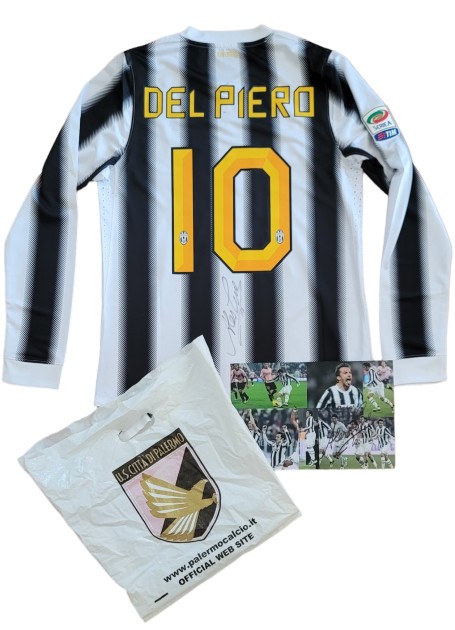  Maglia gara Del Piero, Juventus vs Palermo 2011 - Autografata