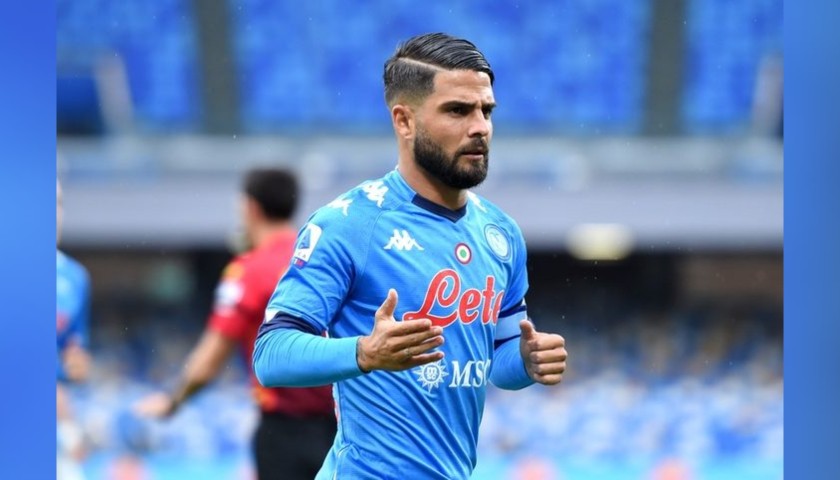 Insigne's Napoli Signed Match Shirt, 2020/21