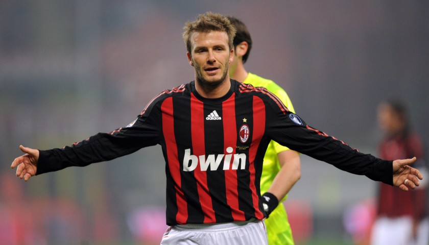 Beckham's Milan Shirt, Issued/Worn 2008/09