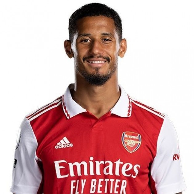 William Saliba's Arsenal 2023/24 Signed Shirt - CharityStars