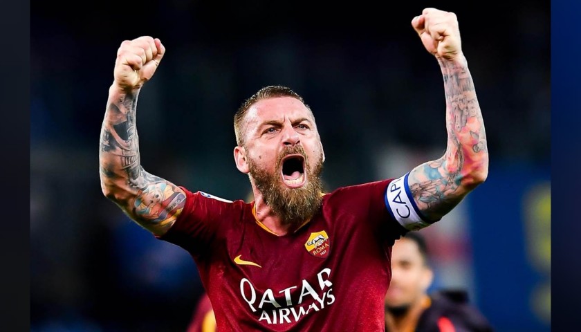 De Rossi's Match-Issued and Signed Captain's Armband, Last Match 