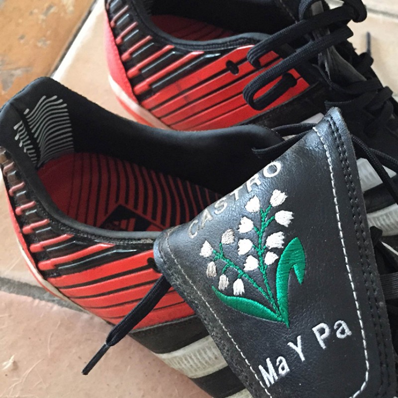 Castrogiovanni match worn boots in Italy-SouthAfrica, 11/22/14