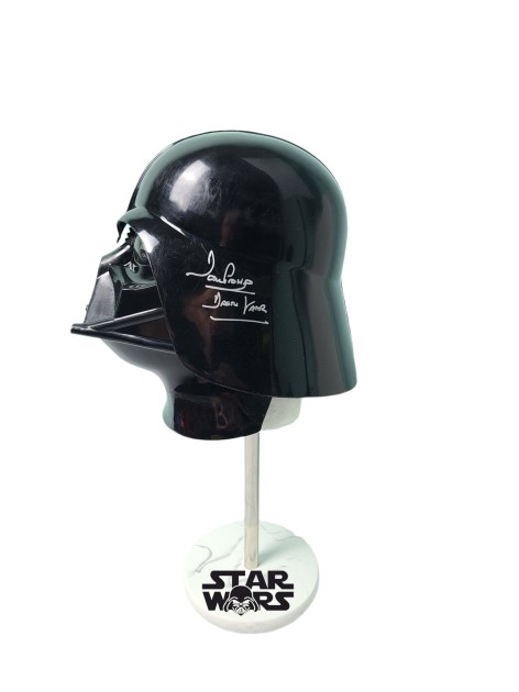 David Prowse Signed Darth Vader Helmet Display