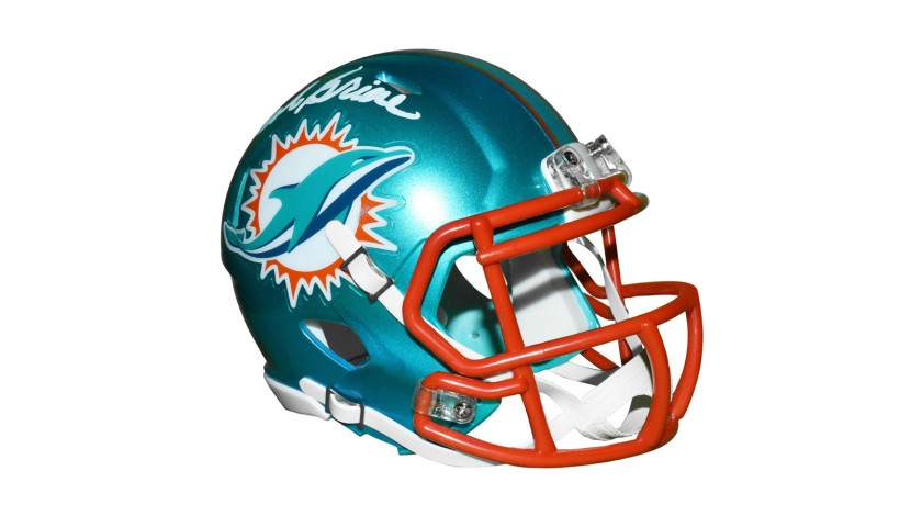 Miami Dolphins Mini Replica Football Helmet Signed by Bob Griese