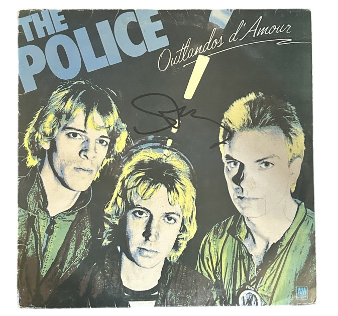 Sting of The Police Signed Outlandos D'Amour Vinyl LP