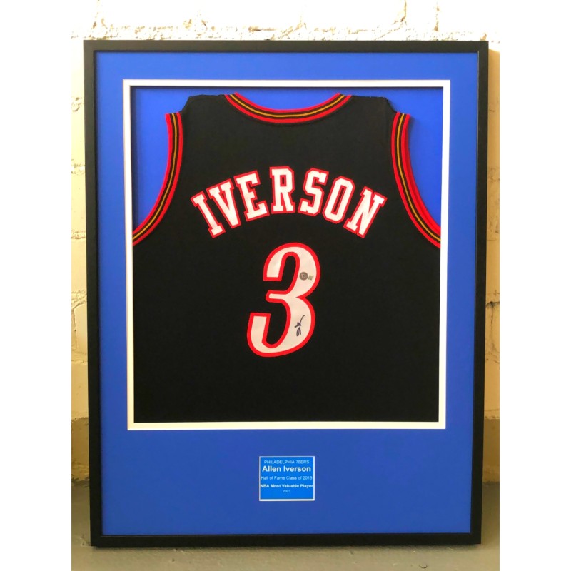 Allen Iverson NBA Basketball Jersey Display