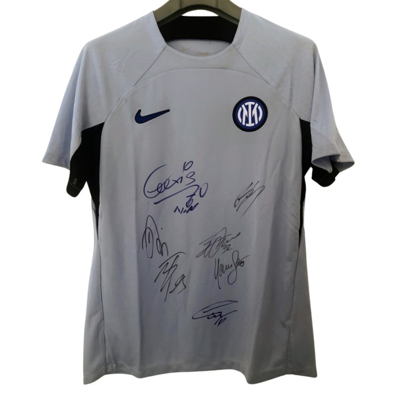 Inter Milan Training Shirt, 2023/24 - Signed by the Players