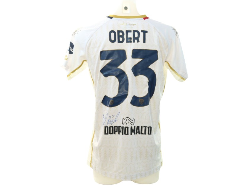 Obert's Signed Unwashed Shirt, Genoa vs Cagliari 2024