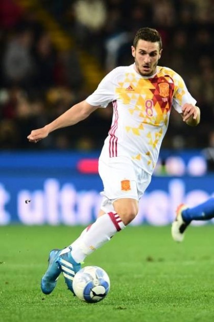 Koke's Worn Shirt Italy vs Spain 2016