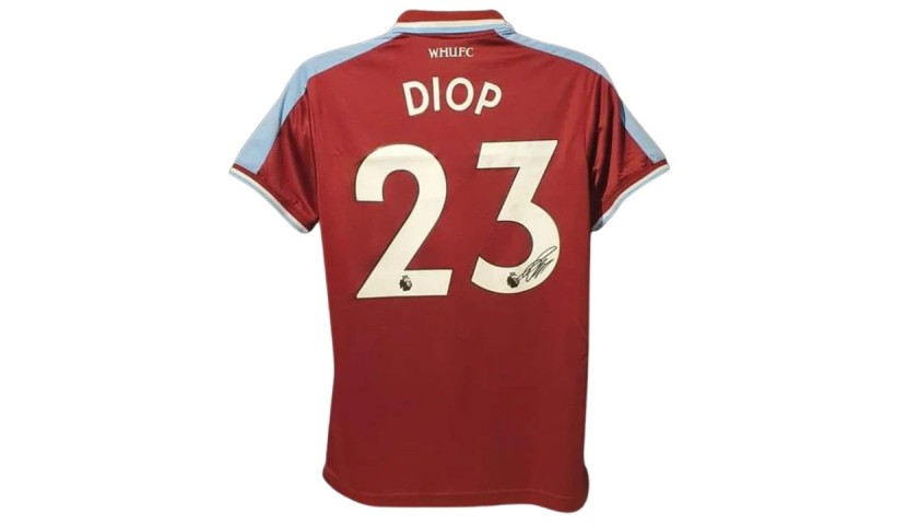 Issa Diop's West Ham United 2021/22 Signed and Framed Shirt