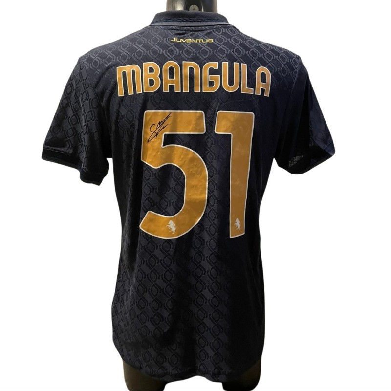 Mbangula Replica Juventus Shirt, UCL 2024/25 - Signed with video evidence