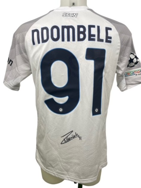 Ndombélé's Match-Issued Signed Shirt, Eintracht Frankfurt vs Napoli 2023