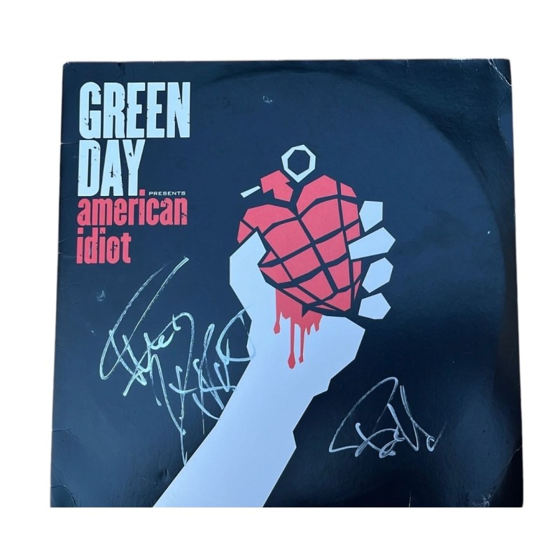 Mike Dirnt and Billie Joe Armstrong of Green Day Signed Vinyl LP