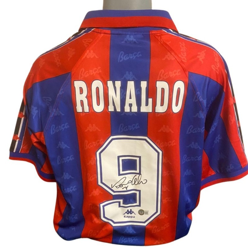 Official Ronaldo Barcelona Signed Shirt, 1996/97 