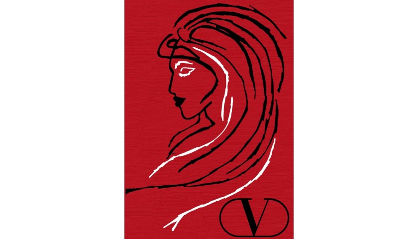 "Red is Valentino" Original Limited Edition Board by J.E. 