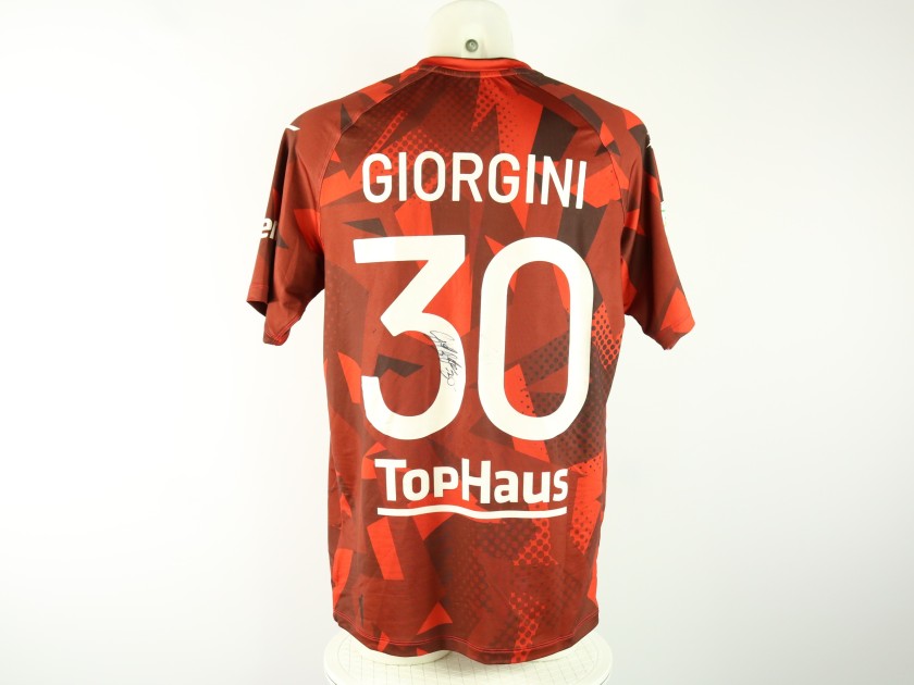 Giorgini's unwashed Signed Shirt, Ascoli vs Sudtirol 2024 