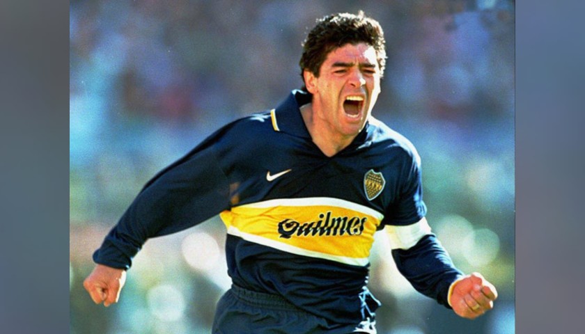 Official Boca Juniors Cap - Signed by Maradona
