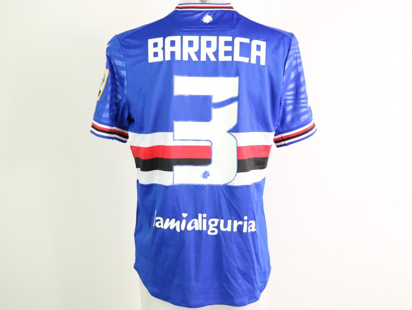 Barreca's Unwashed Shirt, Sampdoria vs Cosenza 2023 - Patch Mantovani