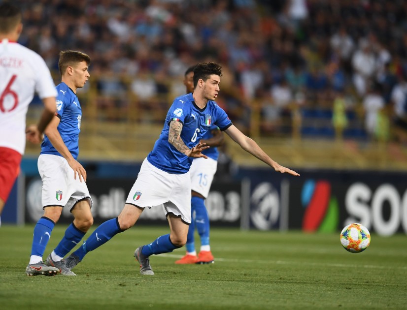 Bastoni's Match Shirt, Italy-Poland Under 21 2019