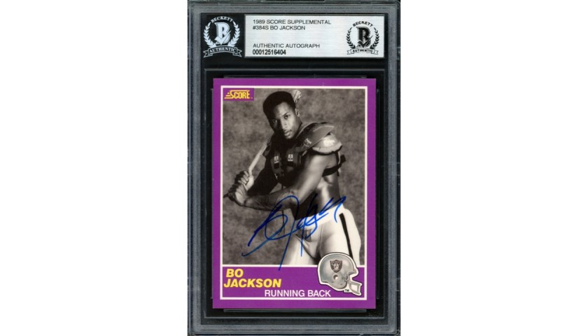 Bo Jackson Signed Card