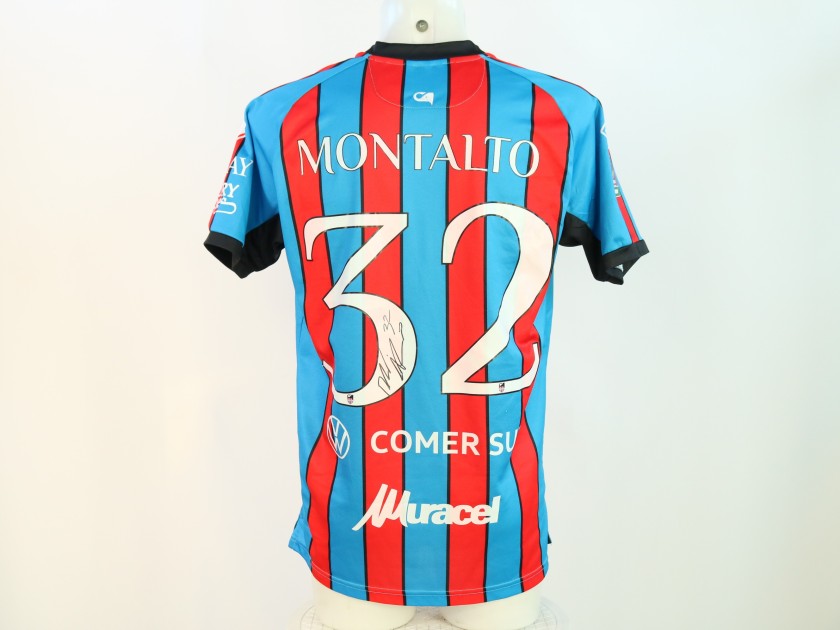 Montalto's unwashed Signed Shirt, Catania vs Trapani Coppa Italia 2024/25 