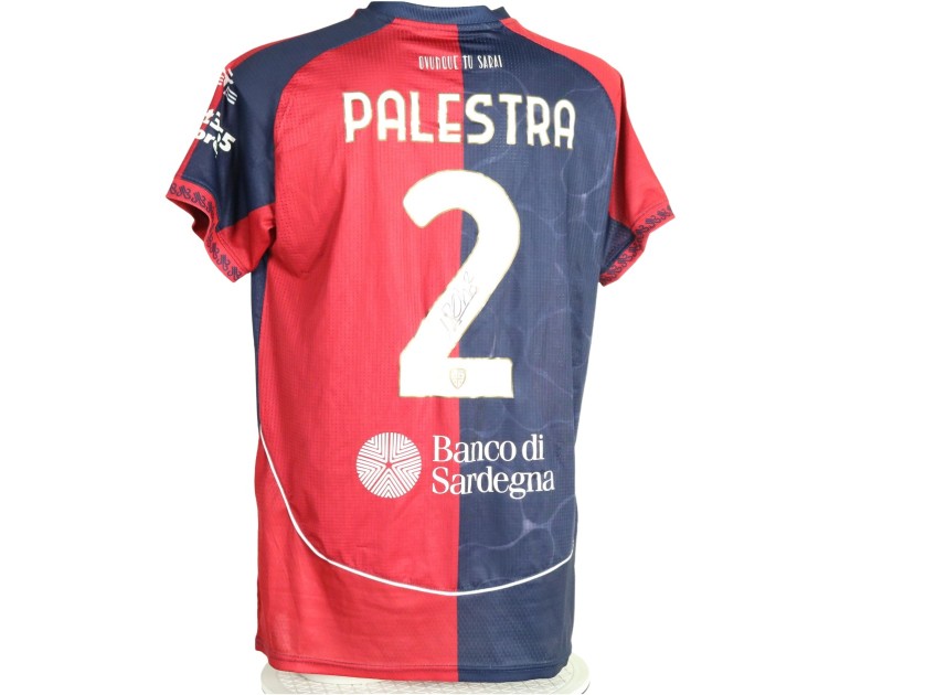 Maglia Preparata Palestra Cagliari vs Roma, 2025 - Autografata