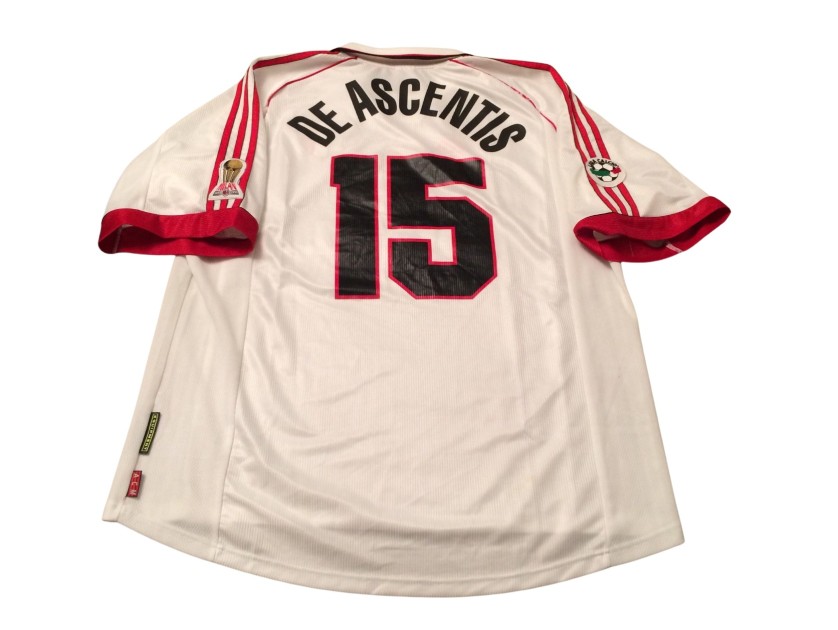 De Ascentis' Milan Match-Issued Shirt, 1998/99