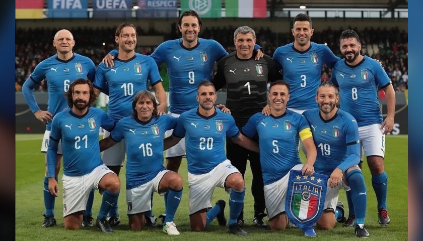Italian football captains' shirts