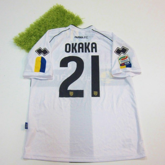 Okaka Parma match worn shirt, Serie A 2011/2012
