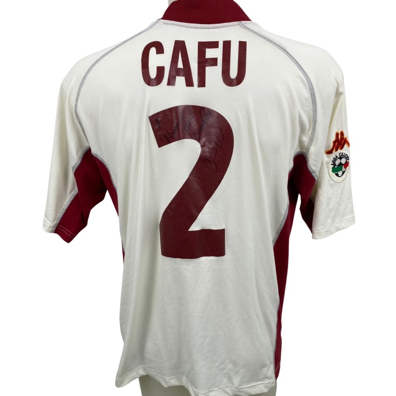 Cafu's Match-Worn Shirt Roma 2001/02