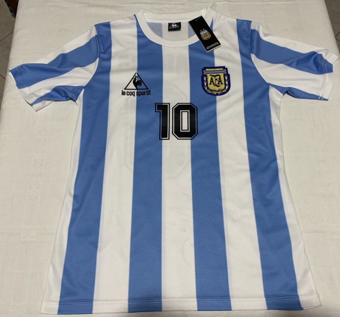 Maradona Argentina Signed Shirt, 1986 - CharityStars