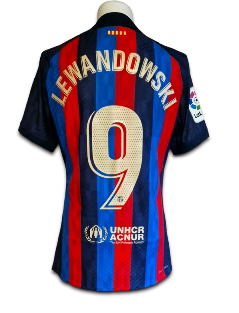 Maglia da gioco del Barcellona 2022/23 di Lewandowski
