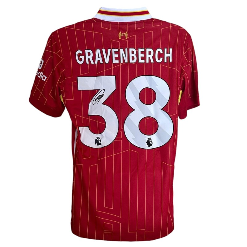 Replica maglia del Liverpool 2024/25 firmata da Ryan Gravenberch