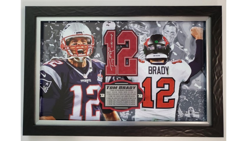 Tom Brady 7-Time Champion Framed Collage
