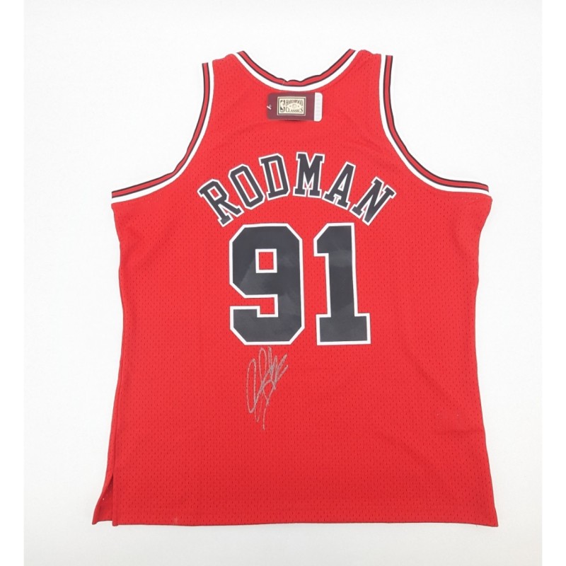 Dennis Rodman's Chicago Bulls Signed Mitchell & Ness Jersey
