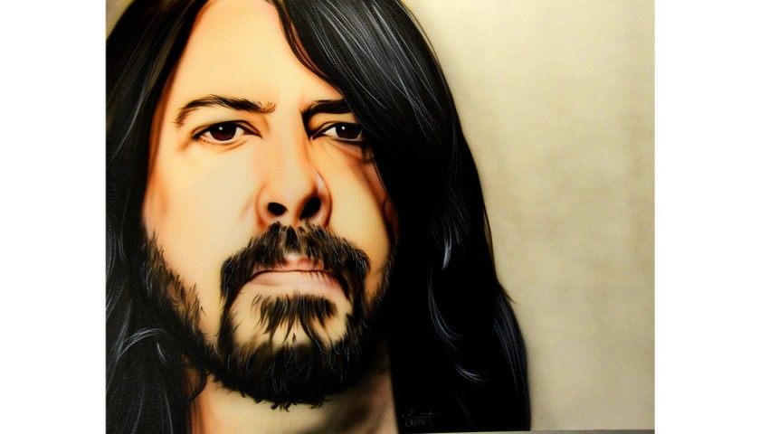 Dave Grohl Hand Painted Portrait