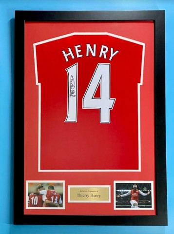 Thierry Henry's Arsenal Signed and Framed Shirt