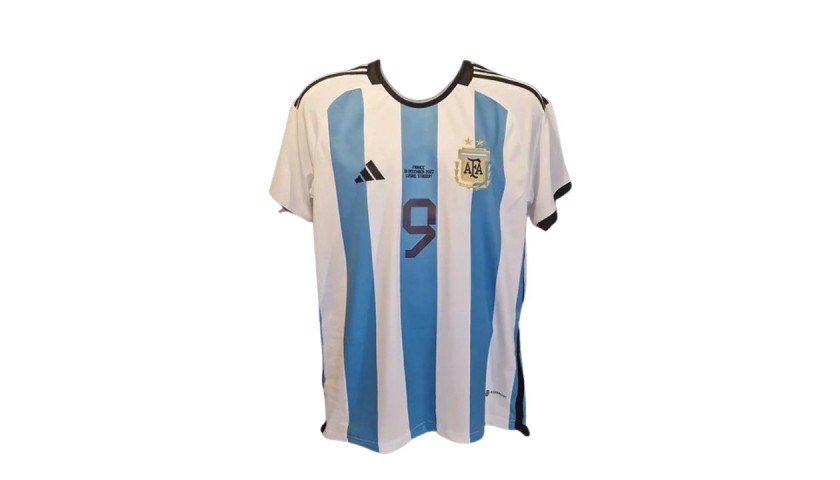 Julian Alvarez Signed Autographed Argentina World Cup Jersey