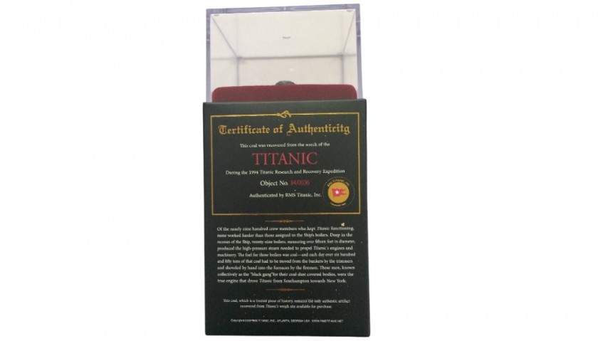 Authentic & Original Coal from the RMS Titanic - CharityStars