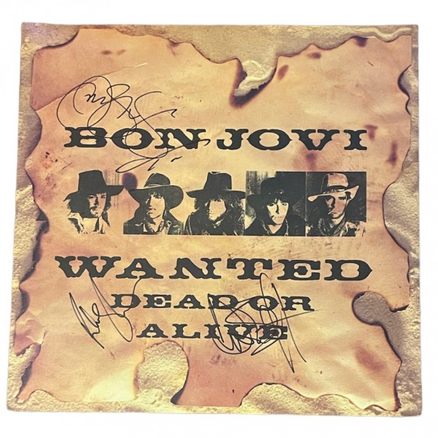 Bon Jovi Signed 'Wanted Dead Or Alive' 12" Vinyl 