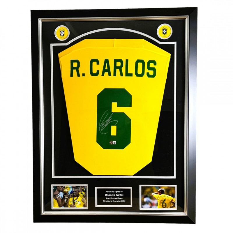 Carlos' Brazil Signed and Framed Shirt