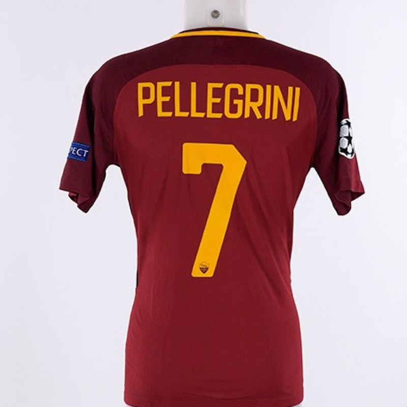 Pellegrini's Match-Issue Roma-Atletico Madrid CL 17/18 Shirt