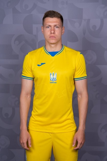 Matviyenko's Worn and Signed Shirt, Ireland - Ukraine 2022 