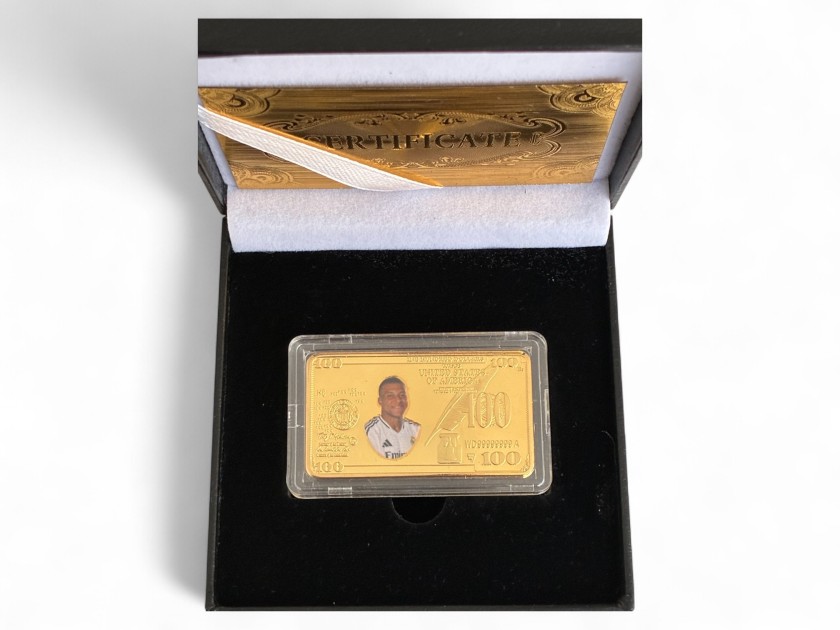 Kylian Mbappe Gold Plated Bar