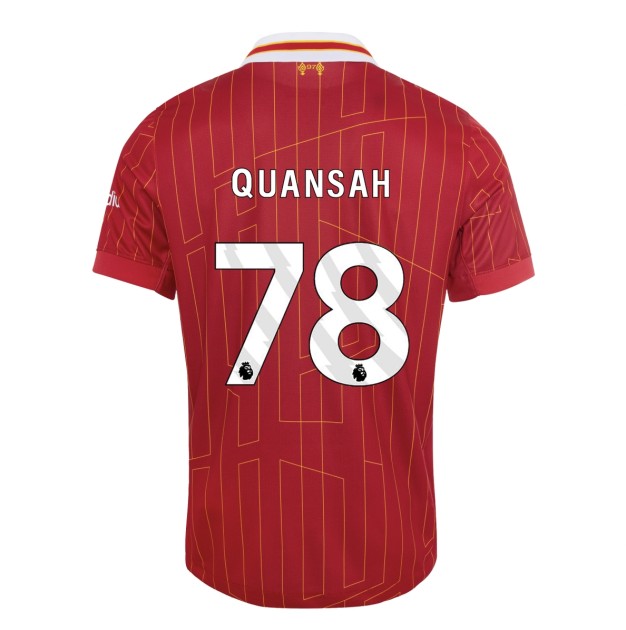 Jarell Quansah Collezione 'Futuremakers x Liverpool FC' - Maglia indossata in panchina durante la partita