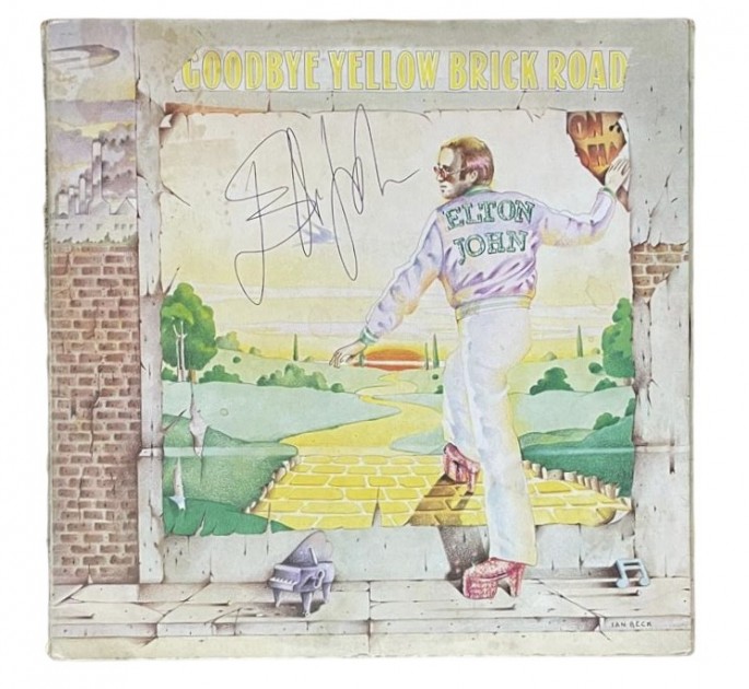 Elton John Signed 'Goodbye Yellow Brick Road' Vinyl LP